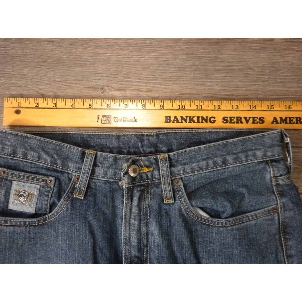 Cinch Jeans Mens 30x34 Blue Denim Silver Label Slim Straight Cowboy Western - Picture 9 of 12